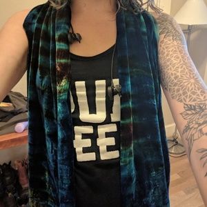 Tie dye scarf - festival attire